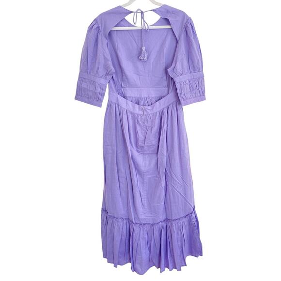 Madison Mathews Perrin Maxi Midi Dress Purple Lavender Open Back Tuckernuck - Picture 2 of 8